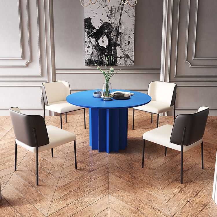 Moderner Standard-Küchen-Esstisch, runder Holz-Esstisch mit Sockel