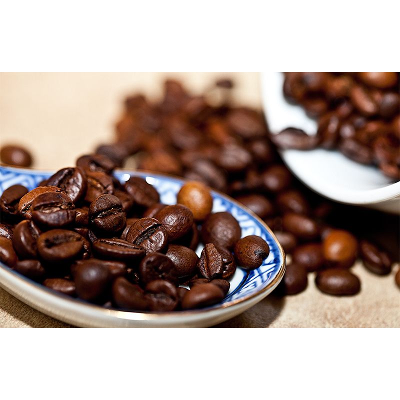 Coffee Beans Simple Wall Mural for Dining Room  Stain Resistant, Made to Measure