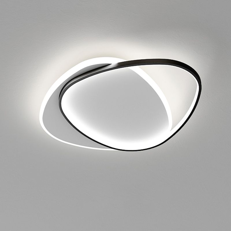 Acrylic Modern Style Flush Mount Ceiling Fixture 1-Light Geometric Led Flush Light