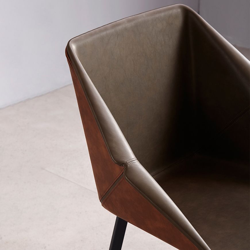Sillas de estilo moderno sillón de comedor con patas de metal para cocina