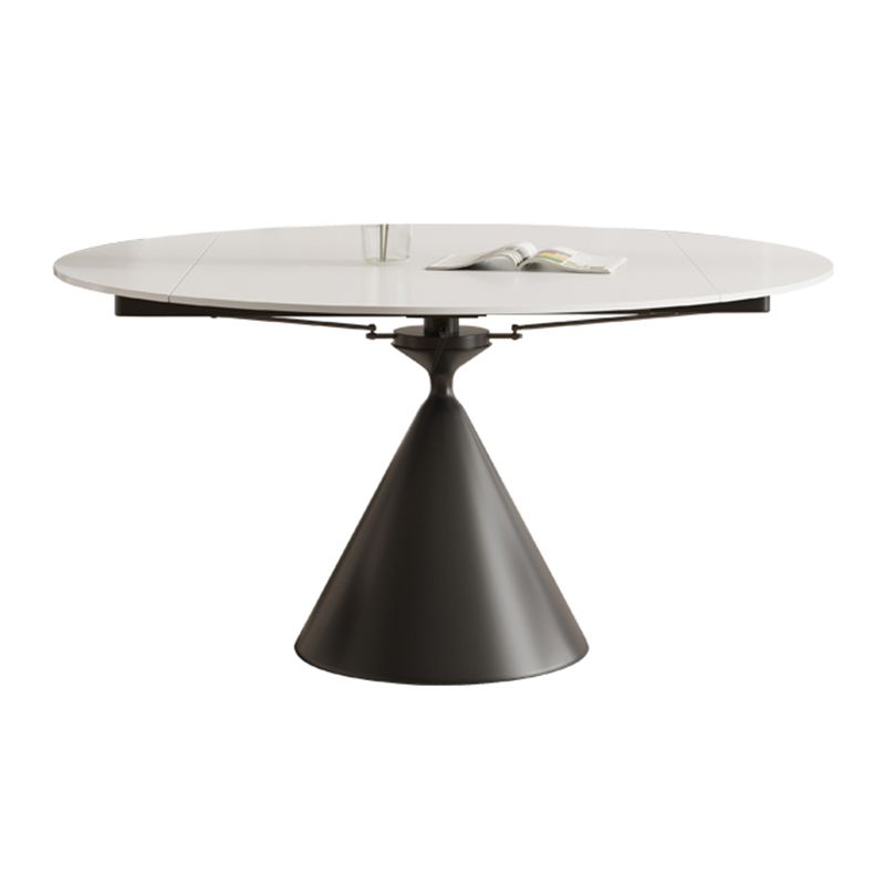 Modern Style 1/4/5/7 Pieces Dining Chairs Set Round Stone Furniture in White