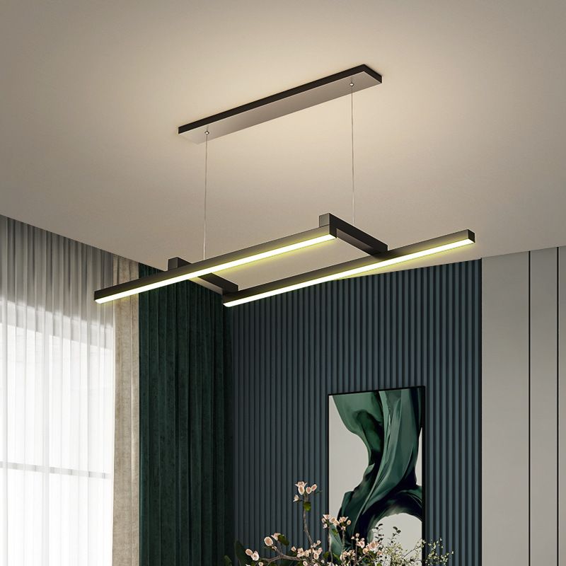 Style de style aluminium Aluminium Géométrie à la luminaire LED PROSDE LED avec ombre acrylique