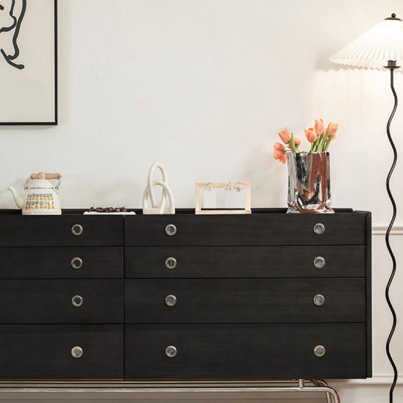Mid-Century Modern Rectangle Accent Chest Solid Wood Accent Chest