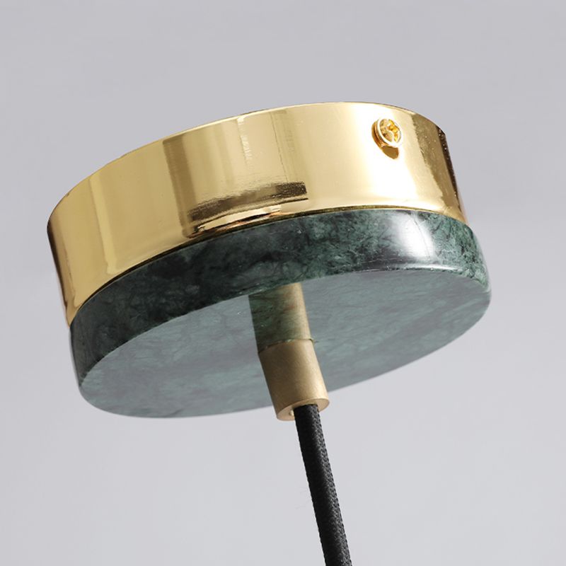 Éclairage de pendentif en marbre rond