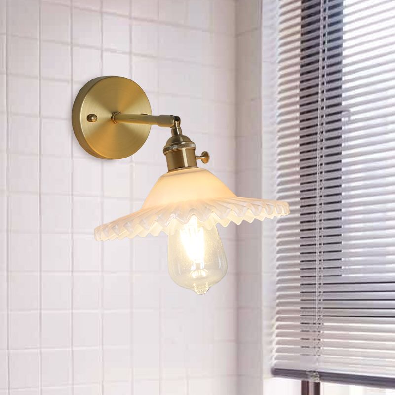 1 application murale en verre givré léger clair