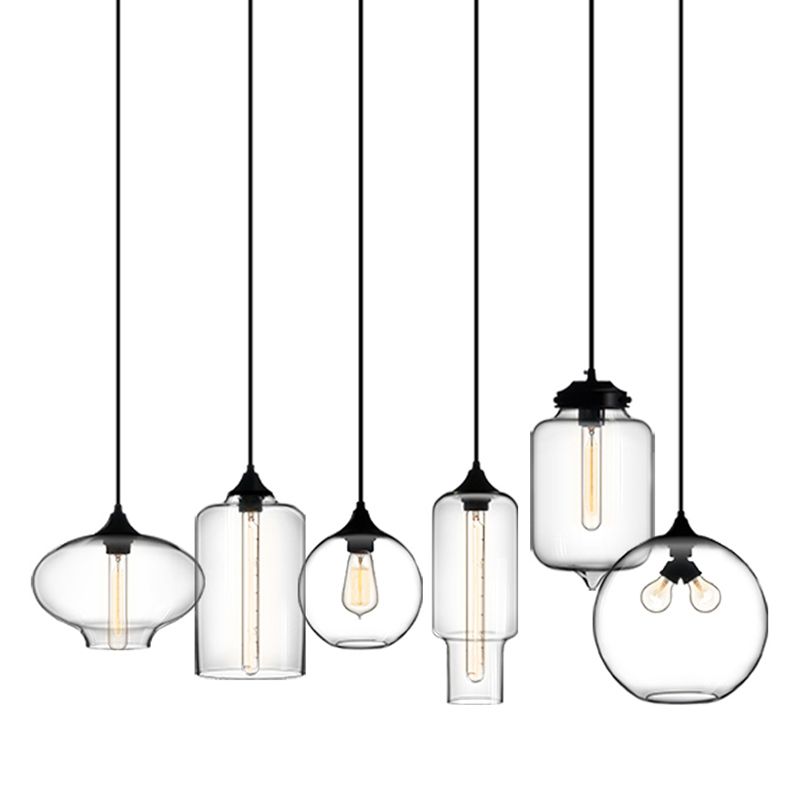 Modern Style Hanging Light Creative Glass Shade Pendant Lighting Fixture
