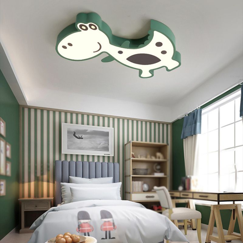 Modern Ceiling Light Children LED Ceiling Mount Light with Acrylic Shade for Kid's Room