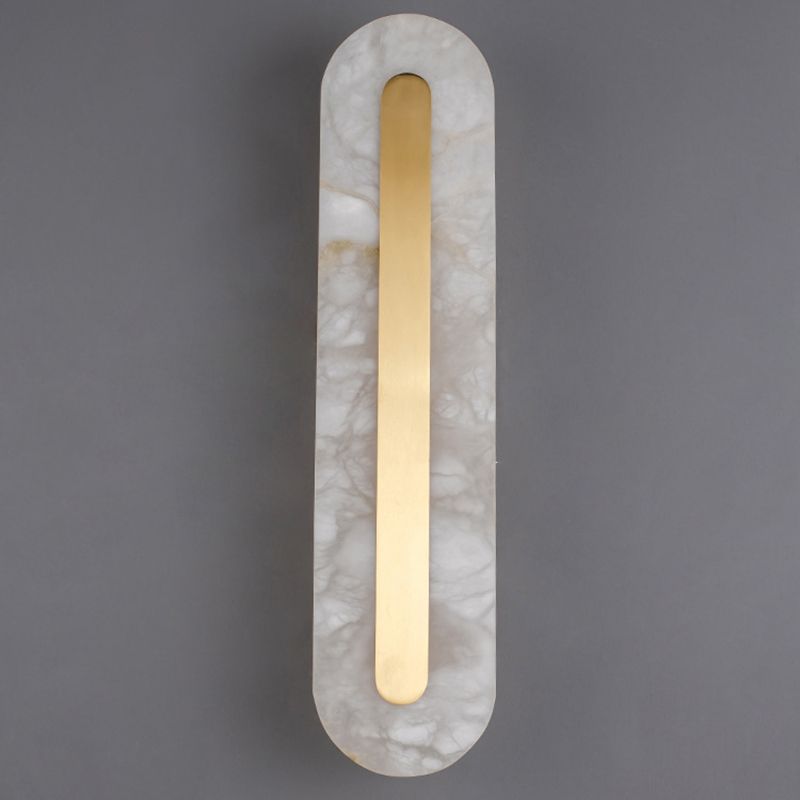 Single Modern Golden Wall Mounted Sconce LED Shaded Wall Light for Foyer