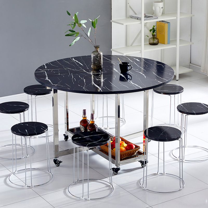 Modern Dining Table Metal Base Table for Kitchen Dining Room