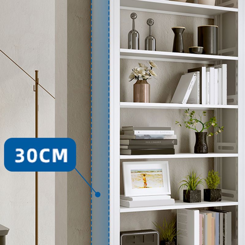 7 Shelf Metal Bookcase Contemporary Open Bookshelf for Home Office