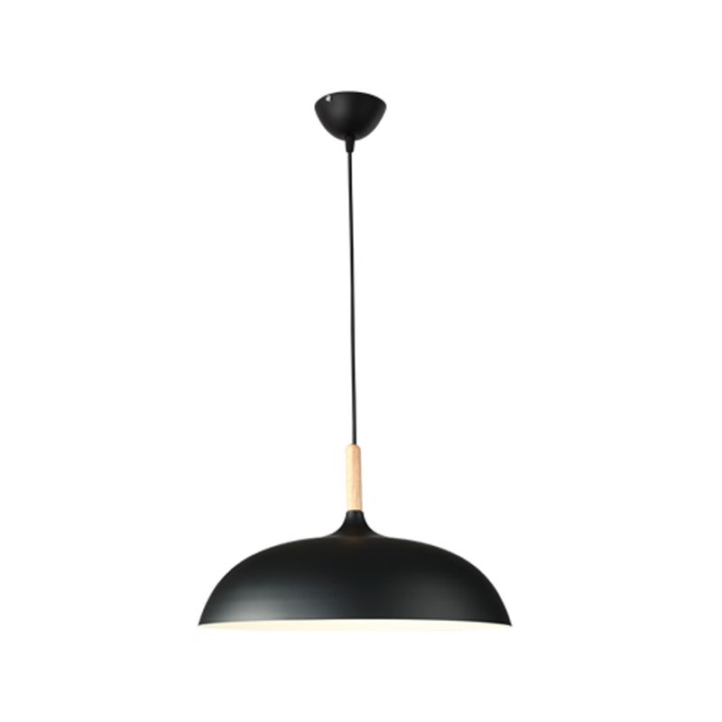 Pot Cover Shade Hanging Lighting Modern Macaron Style Metal 1 Pendant Light Pendant pour le chevet