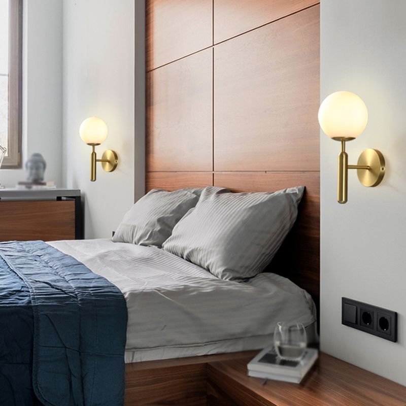 Lumière de boue en verre moderne Lumière Sconte Créative Creative Wall Lightture pour chambre à coucher