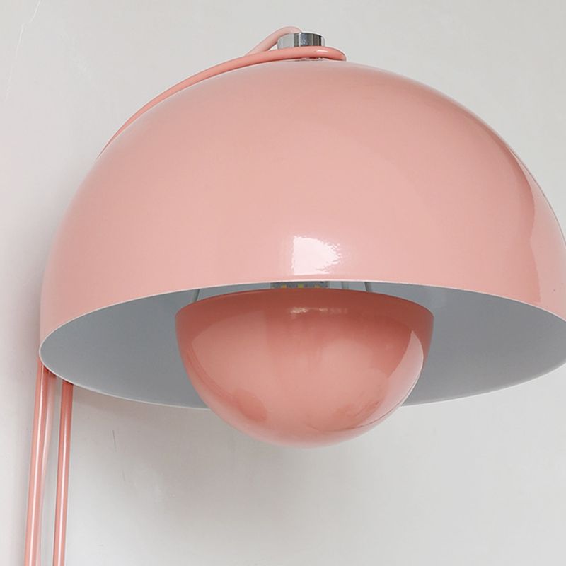 Metal Dome Shape Wall Light Modern Style 1 Light Wall Light Sconces