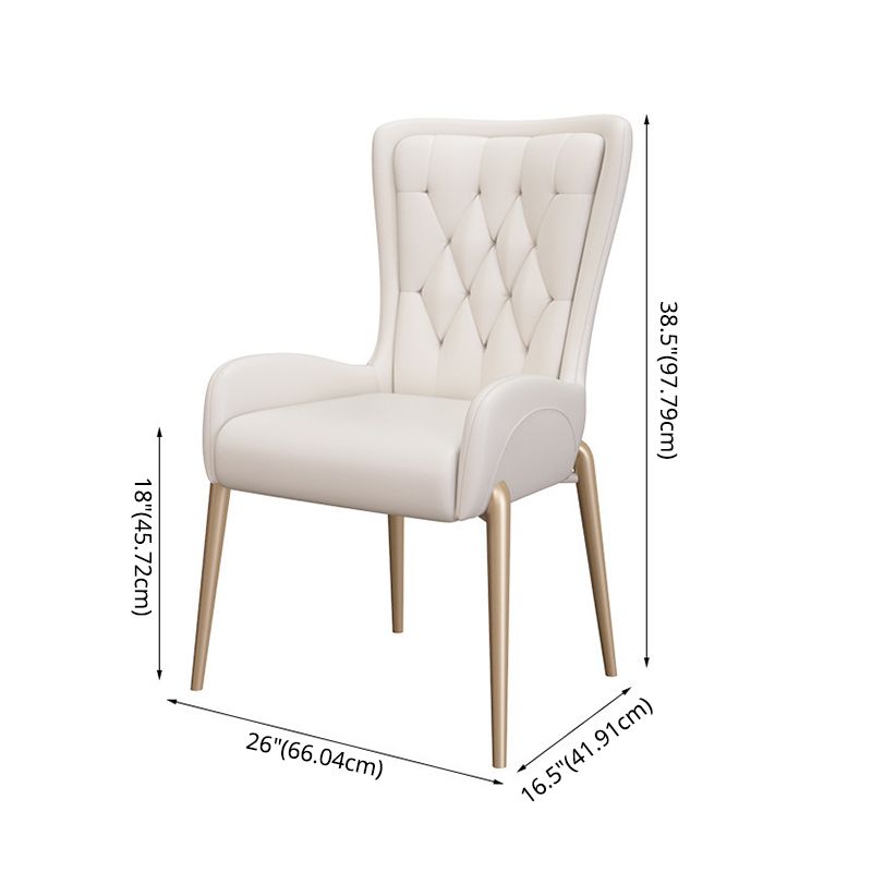 Glam Style Sintered Stone Dining Room Set Standard Height with Gold Base Dining Set