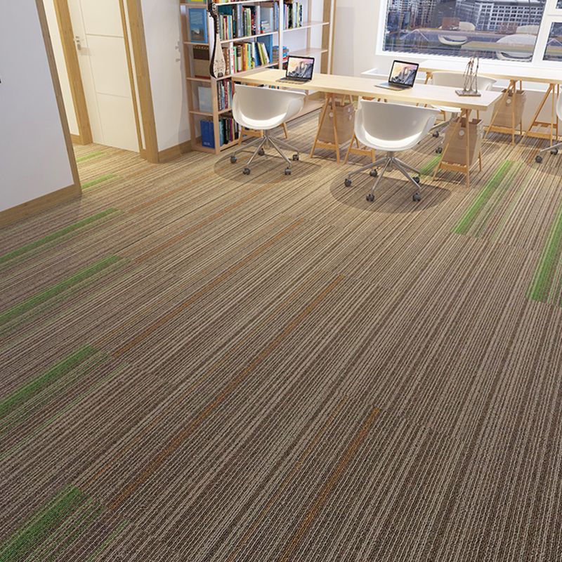 Carpet Tile Non-Skid Fade Resistant Gradient Loose Lay Carpet Tiles Living Room