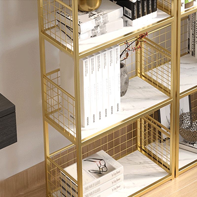 Open Back Bookshelf Scandinavian Rectangle Standard Bookcase