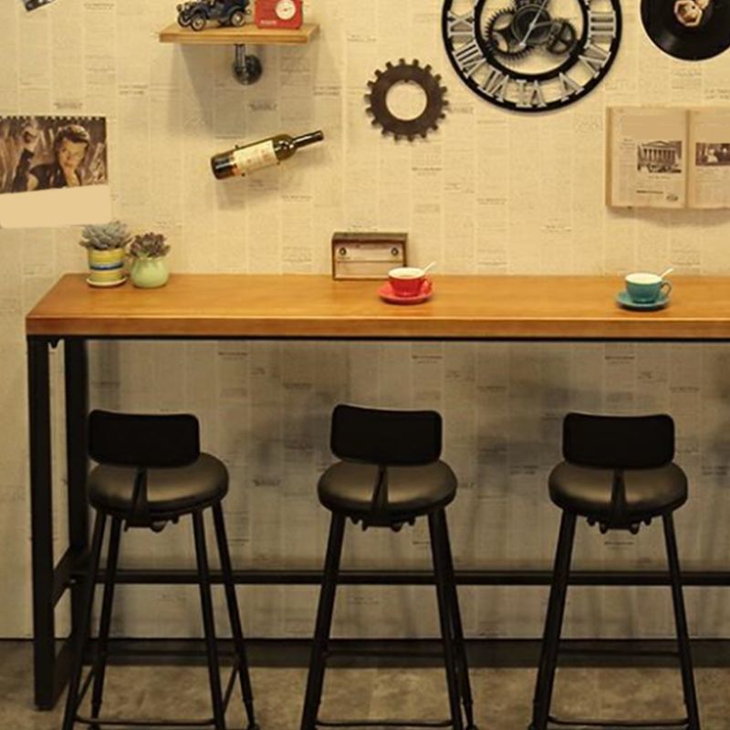 Industrial Wood Bar Table Set 1/5/9 Pieces Rectangle Counter Table