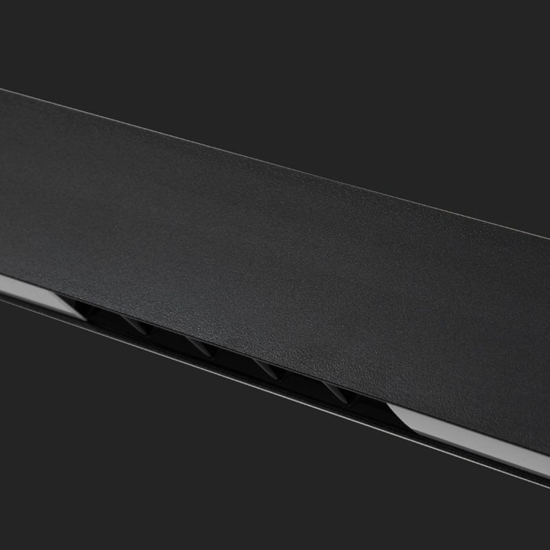 Rectangle Island Lights Modern Metal 1 Light Kitchen Island Lighting in Black