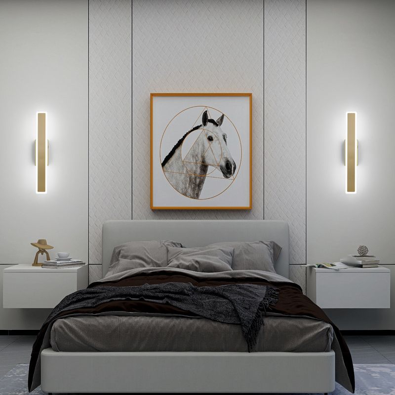 Forme de rectangle Lumières murales en métal moderne luminaires muraux de style moderne