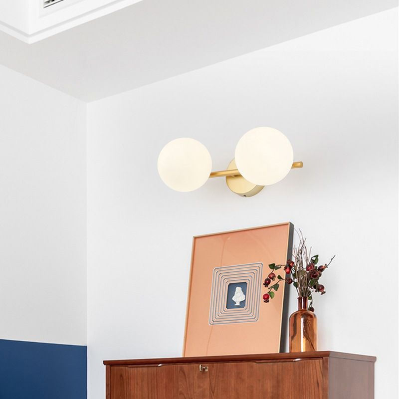 Nordic Style Golden Vanity Light Ball Shape Vanity Lamp for Shower Room