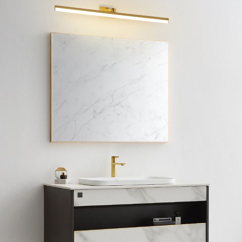 Brass LED Lamp Wall Mounted Vanity Lights for Bathroom Powder Room Washroom
