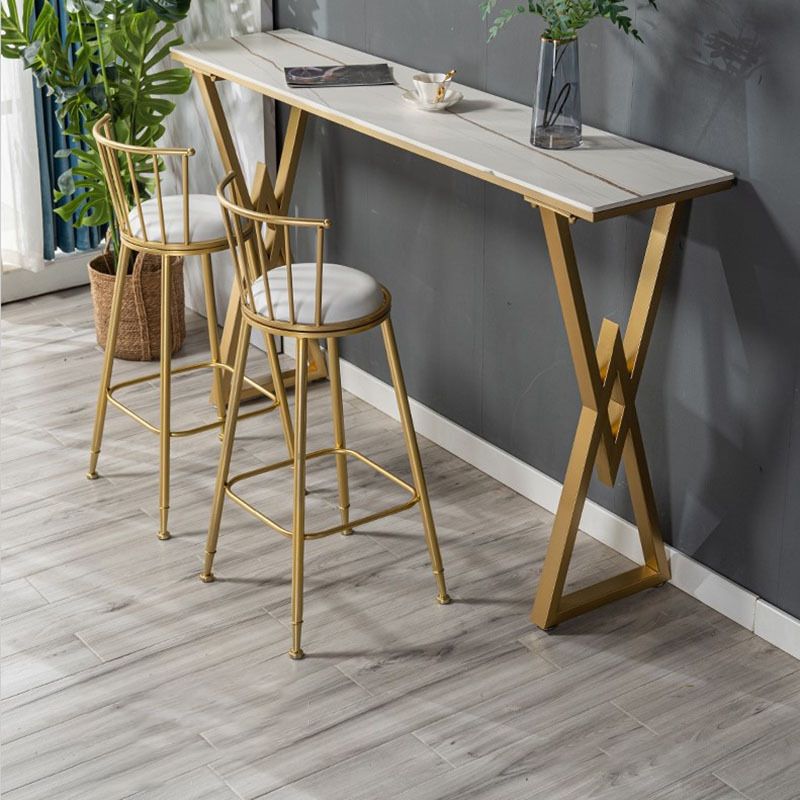 Contemporary Style Upholstered Counter Stool Bar-height Living Room Bar Stool