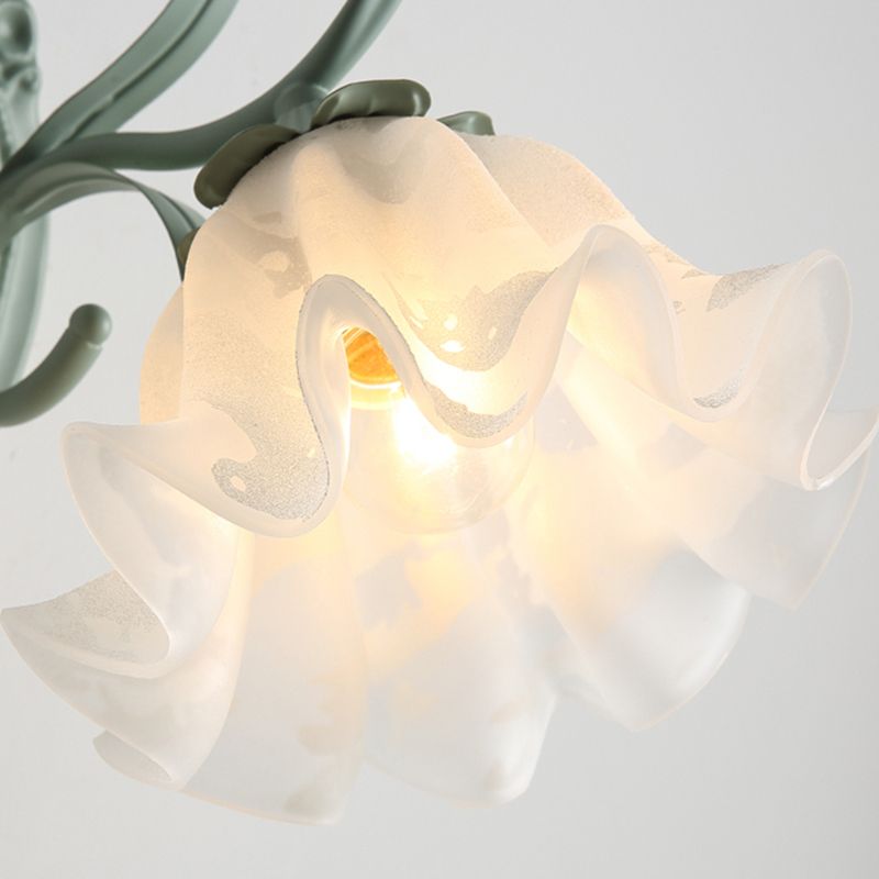 Modern Glass Shade Wall Lamp 1-Light Wall Sconce Lighting for Bedroom