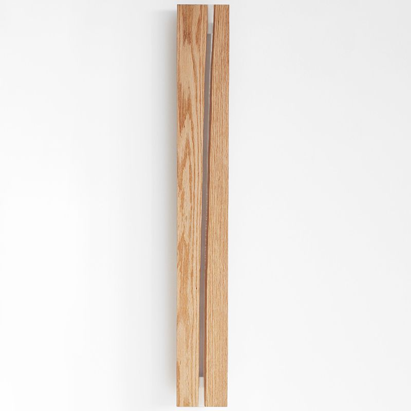 1 Light Rectangle Wall Sconce Lighting Modern Wall Lamp Wood Sconce Lights