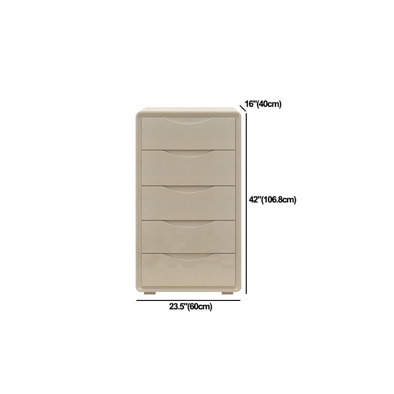 White Storage Chest 16" W Storage Chest Dresser with Drawers for Bedroom