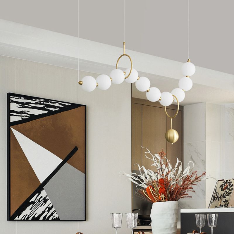 1 Light Unique Shape Hanging Ceiling Lights Modern Hanging Light Fixtures for Living Room