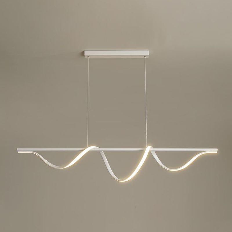 White Kitchen Island Lighting Modernism LED Ceiling Light for Hallway