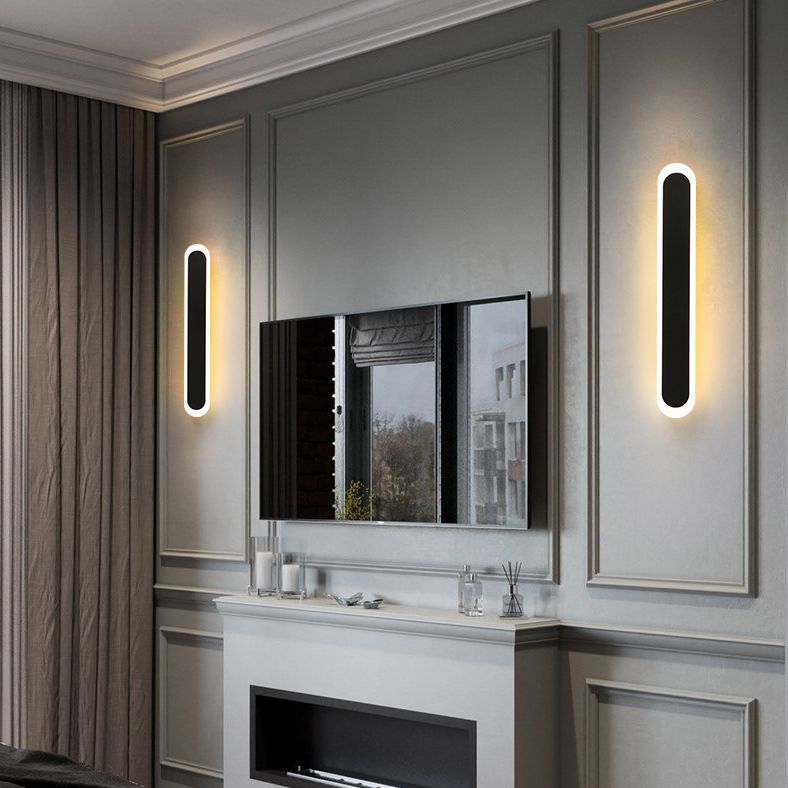 Moderne minimalistische stijl lineaire wandgemonteerde verlichtingsarmatuur metalen wand sconce verlichting voor woonkamer