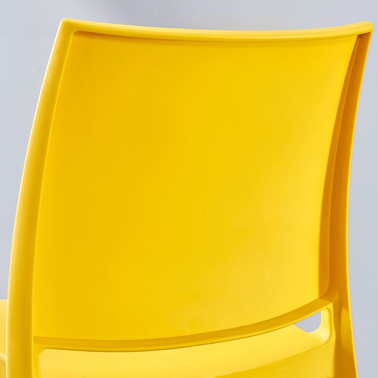 Modern Contemporary Plastic Side Chairs Multicolor Open Back Side Chair Set