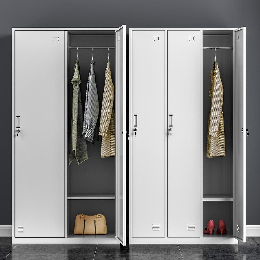 Contemporary Hinged Wardrobe Closet Steel Wardrobe Cabinet for Home