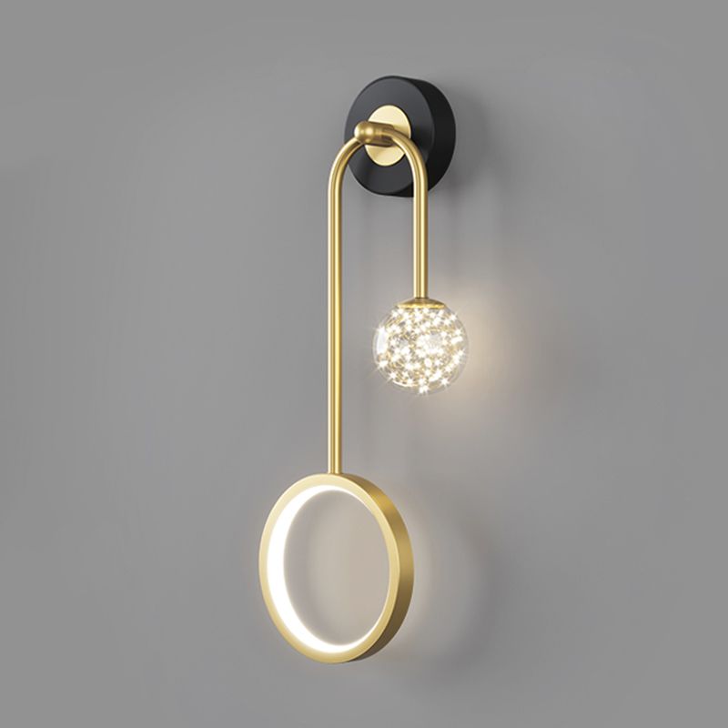 Minimaliste moderne SPHICAL MUR MUR MURD LIGHT ARRICHE 2 LIGNES ÉCLAINEMENT DE MURS ÉCLAINE POUR LA CHAMBRE