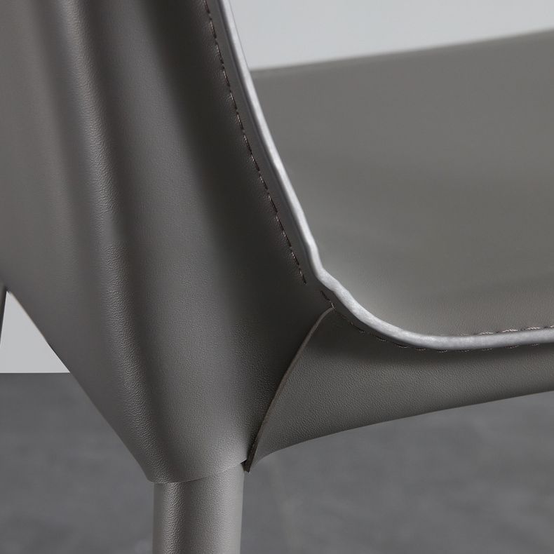 Contemporary Metal Bar Stool Backrest Counter Stool for Living Room