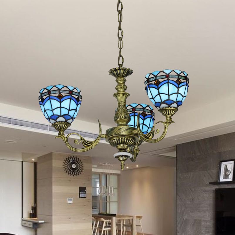 Chandelier suspendu incurve