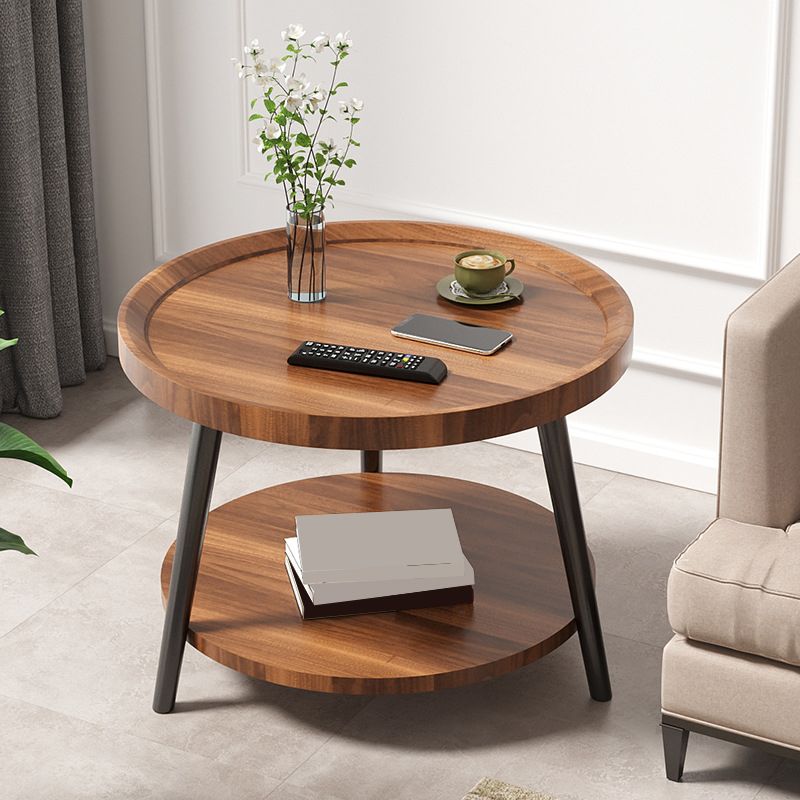 Nordic Round Coffee Table Tea/Black/White Cocktail Table for Living Room