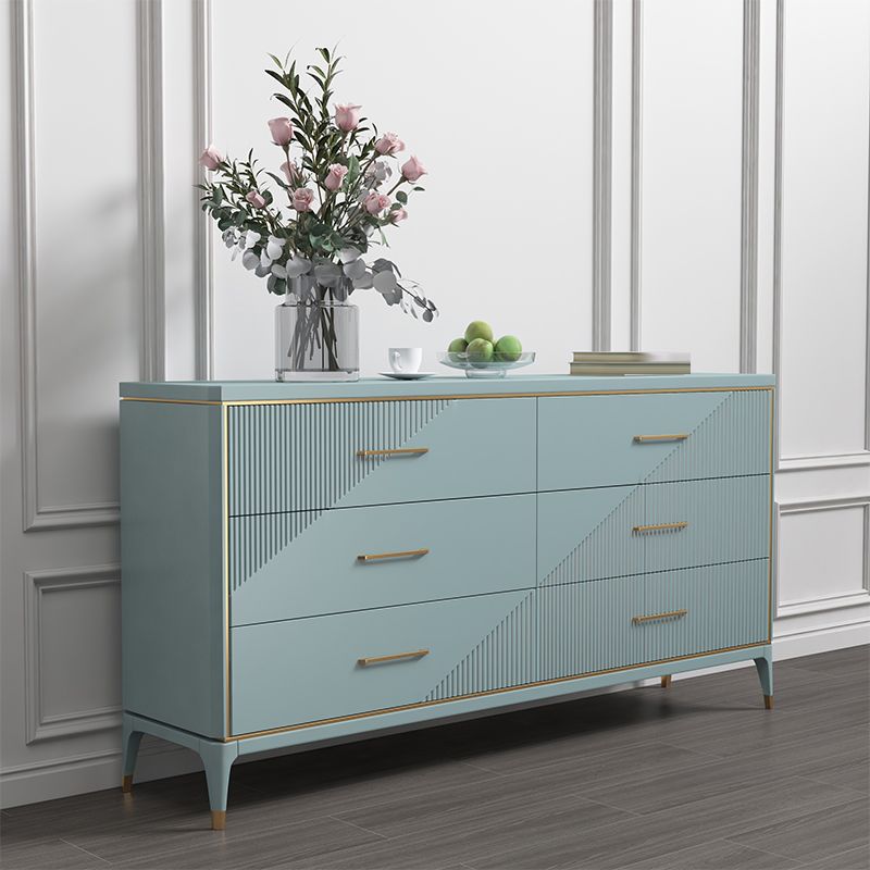 Wooden Storage Chest Dresser Contemporary Glam Dresser with Drawers
