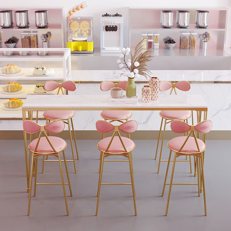 Metal Rectangular Table Modern Minimalist Milk Tea Shop Bar Table