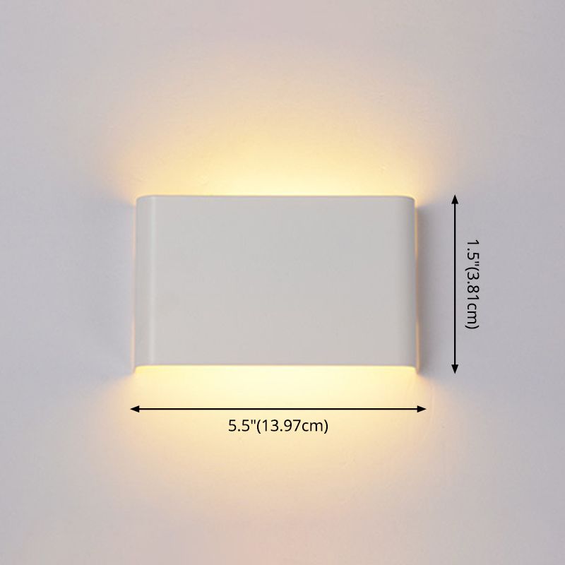 Moderne Einfachheit Rechteck Wandleuchte Acryl Wandleuchte Beleuchtung für Schlafzimmer