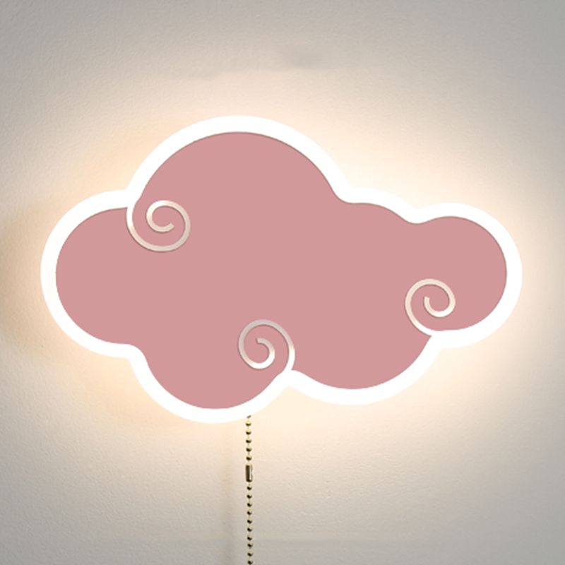 Accesorios de iluminación de la pared de la nube Metal de estilo moderno 1 Lámparas de pared de luz