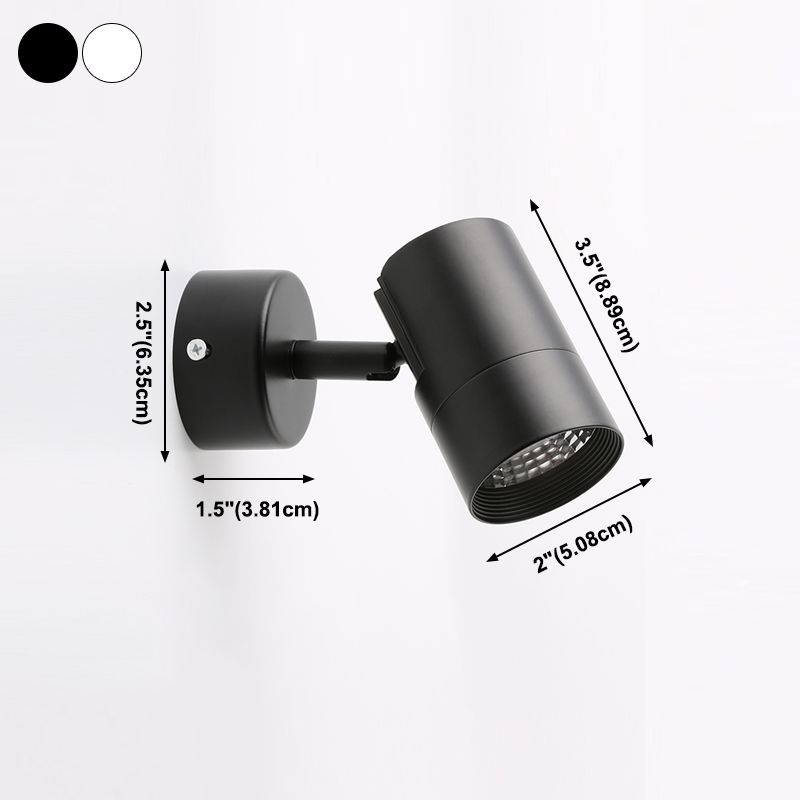 Metal Cylinder Wall Lighting Contemporary Style 1 Light Wall Lighting Ideas