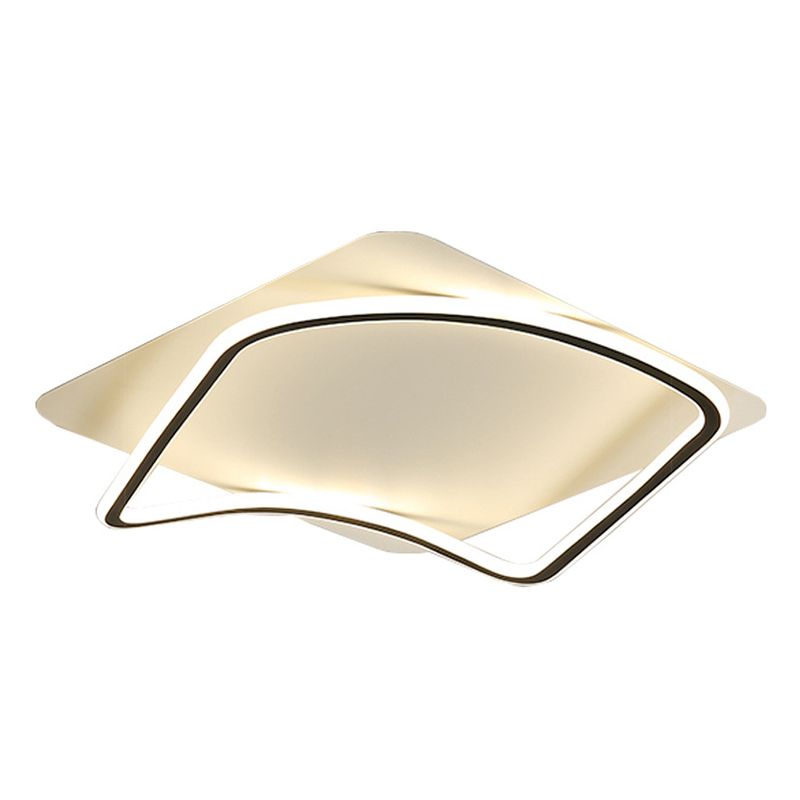 Simplicity Square LED Flush Light Fixture Aluminum Bedroom Ceiling Mounted Light