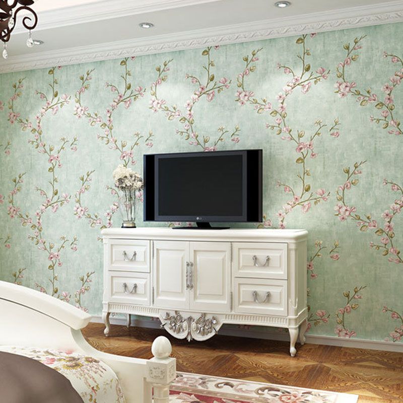 33' x 20.5" Decorative Wallpaper Roll Accent Wall 3D Entwined Blossom Wall Covering