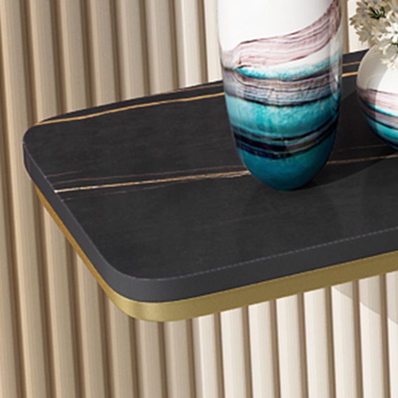 11" Wide Stone Contemporary Console Table Rectangle Accent Table