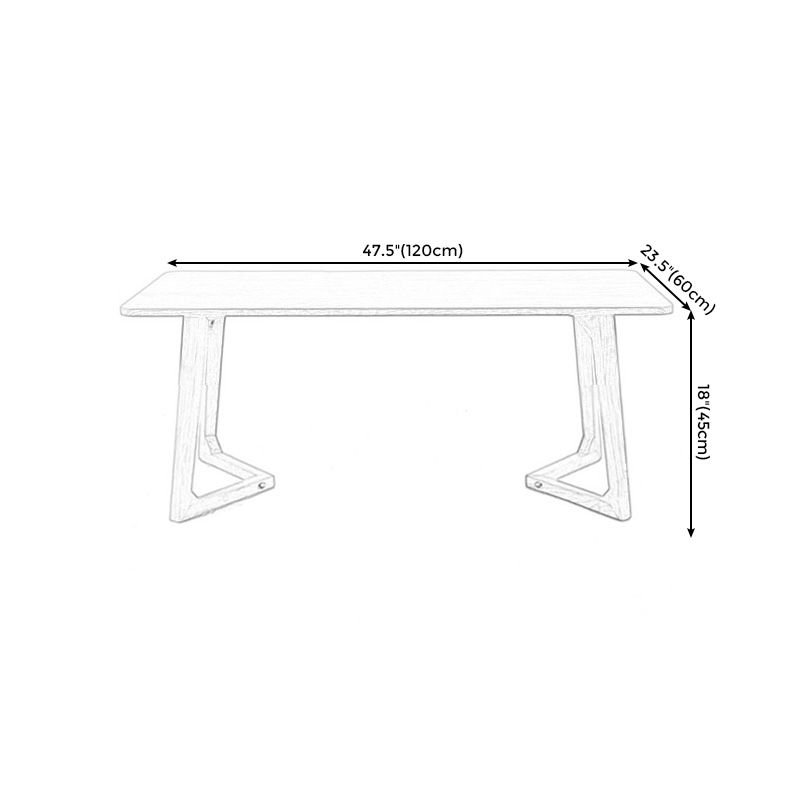 Sleigh Shaped Base Design Walnut/wood Rubber Wood Rectangular & Oval Coffee Table