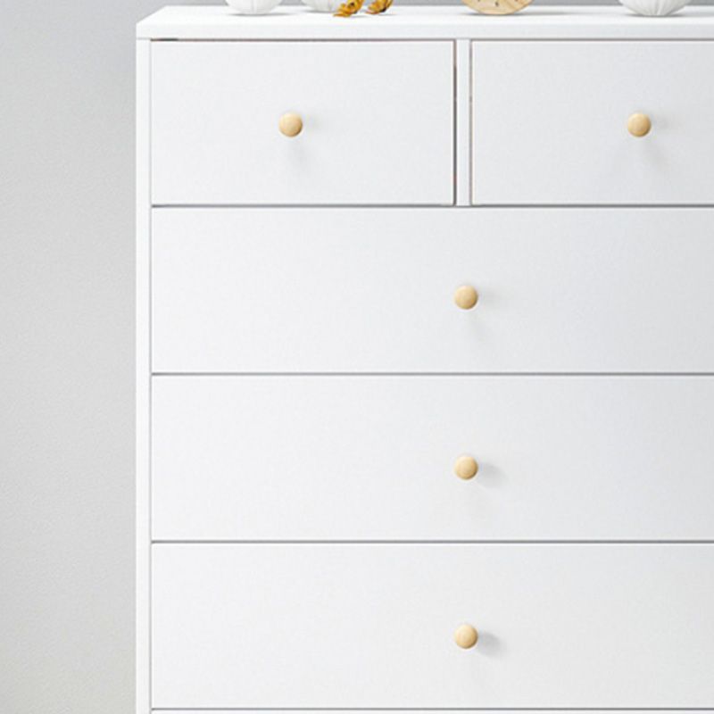Contemporary Wooden Rectangle Accent Chest with Drawers Chest
