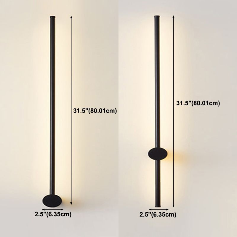 Moup de montant à bande longue lumière simple, application murale de surface LED simple pour le couloir