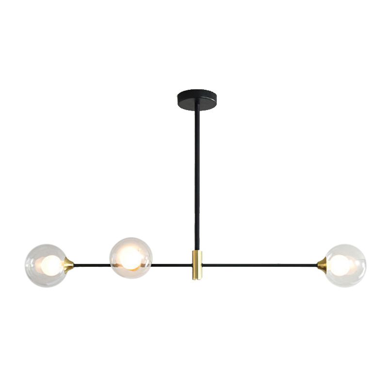 Modern Style Global Shape Island Lights Glass 3/4 Lights Pendant Light